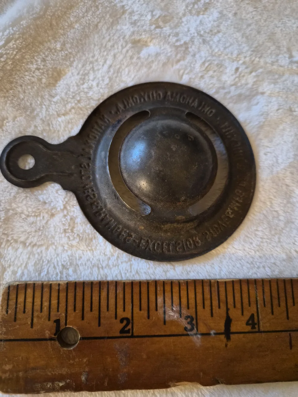 Vintage Excelsior Stove Mfg Co Advertising Strainer National Stoves Quincy IL